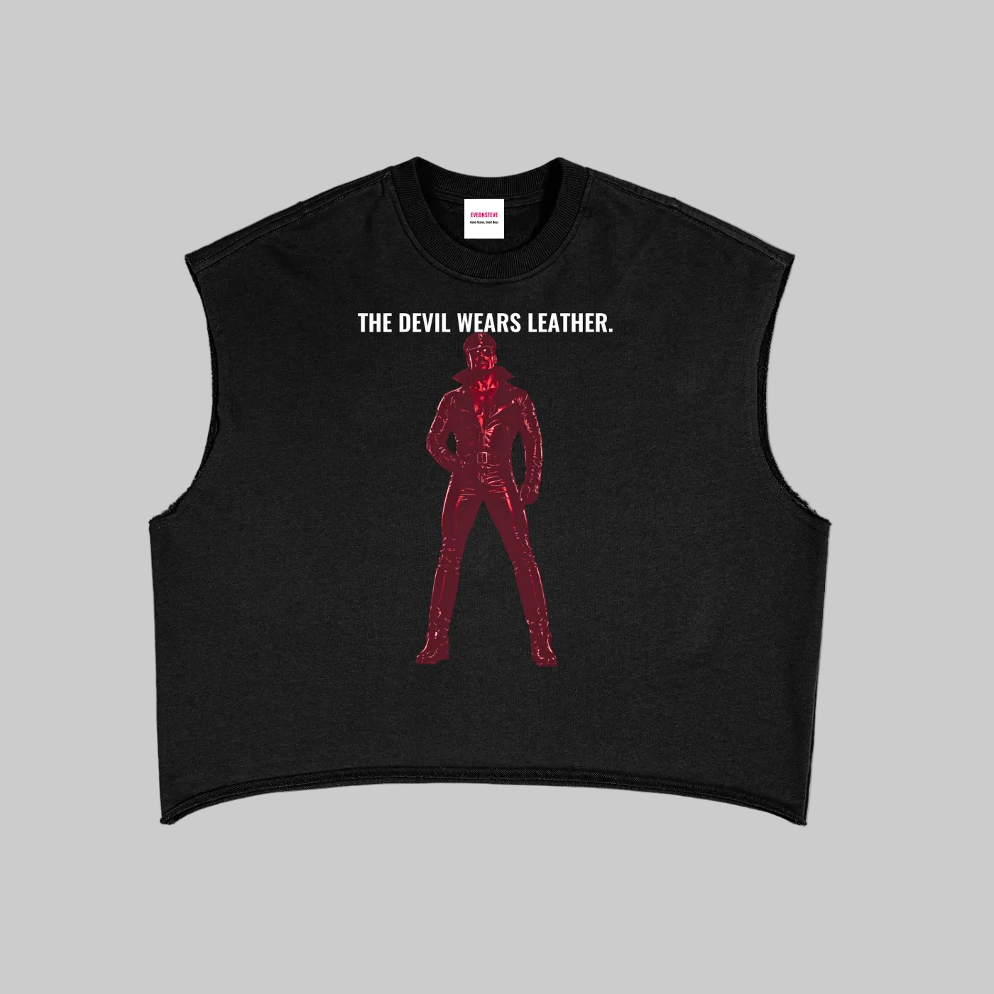 The Devil Wears Leather X Tom French Terry Boxy Tank Top