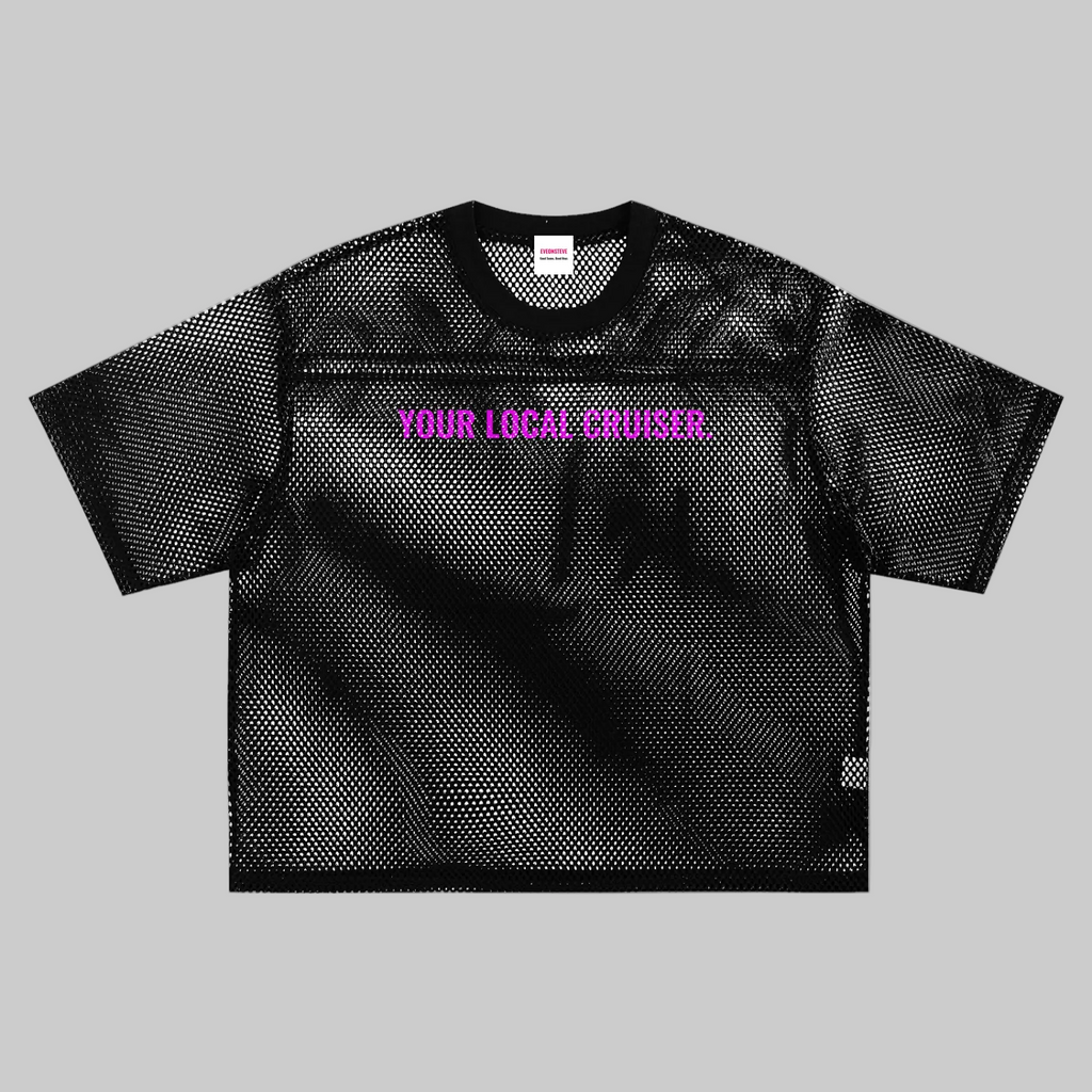 Your Local Cruiser See-through Mesh Boxy Net T-Shirt X Tom