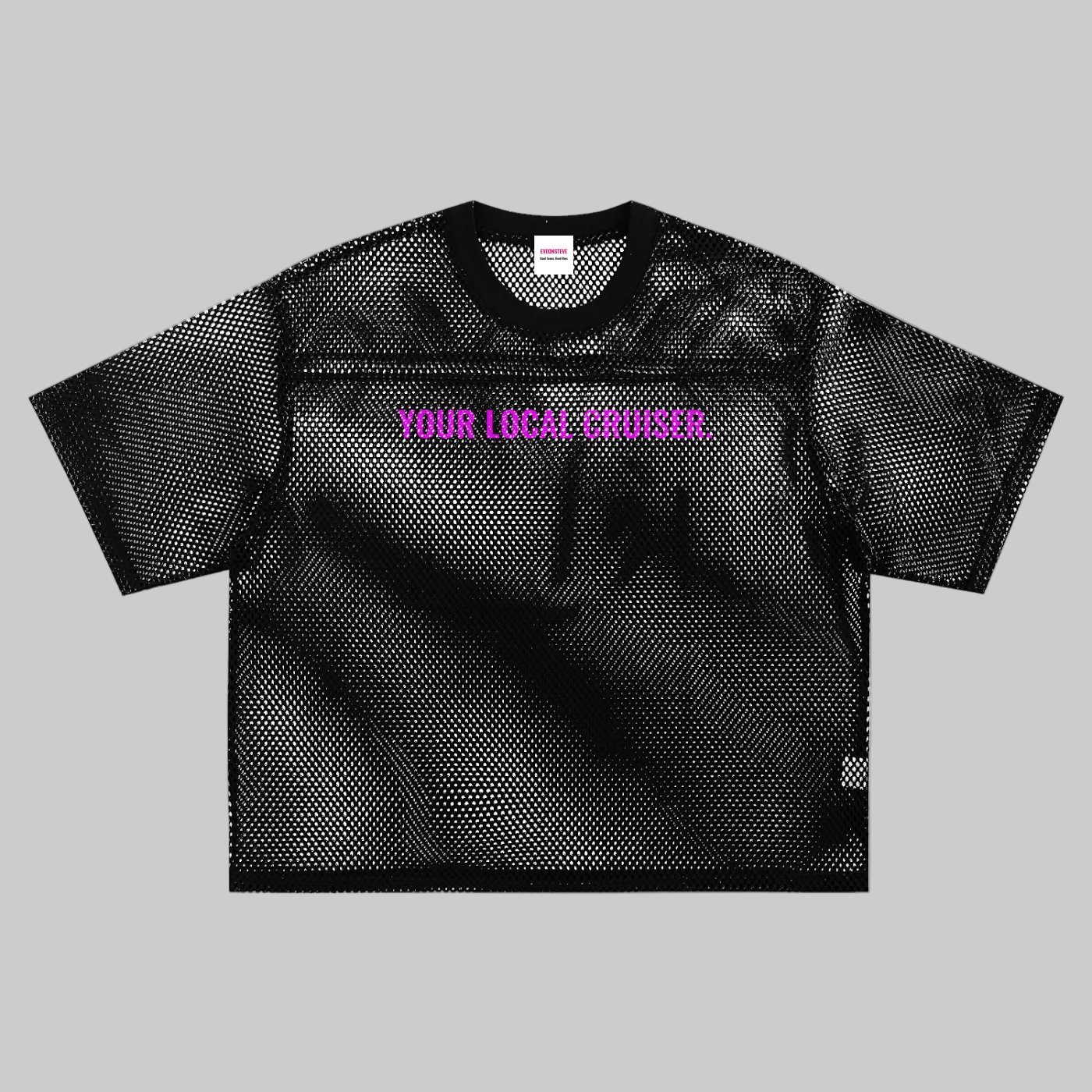 Your Local Cruiser See-through Mesh Boxy Net T-Shirt X Tom