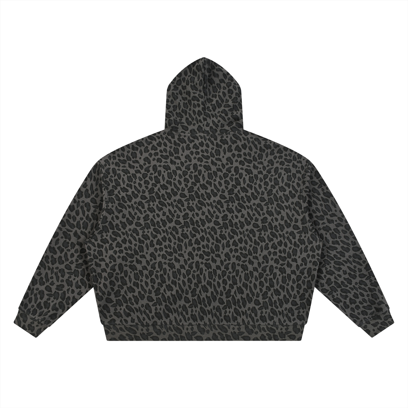 EOS BASX Leopard Print Waffle Full Zip Hoodie