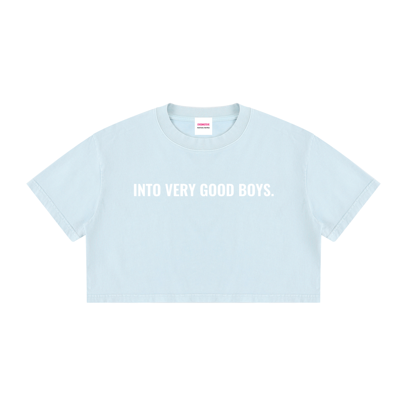 Into Very Good Boys - Men's Mineral Wash Cotton Crop T-Shirt