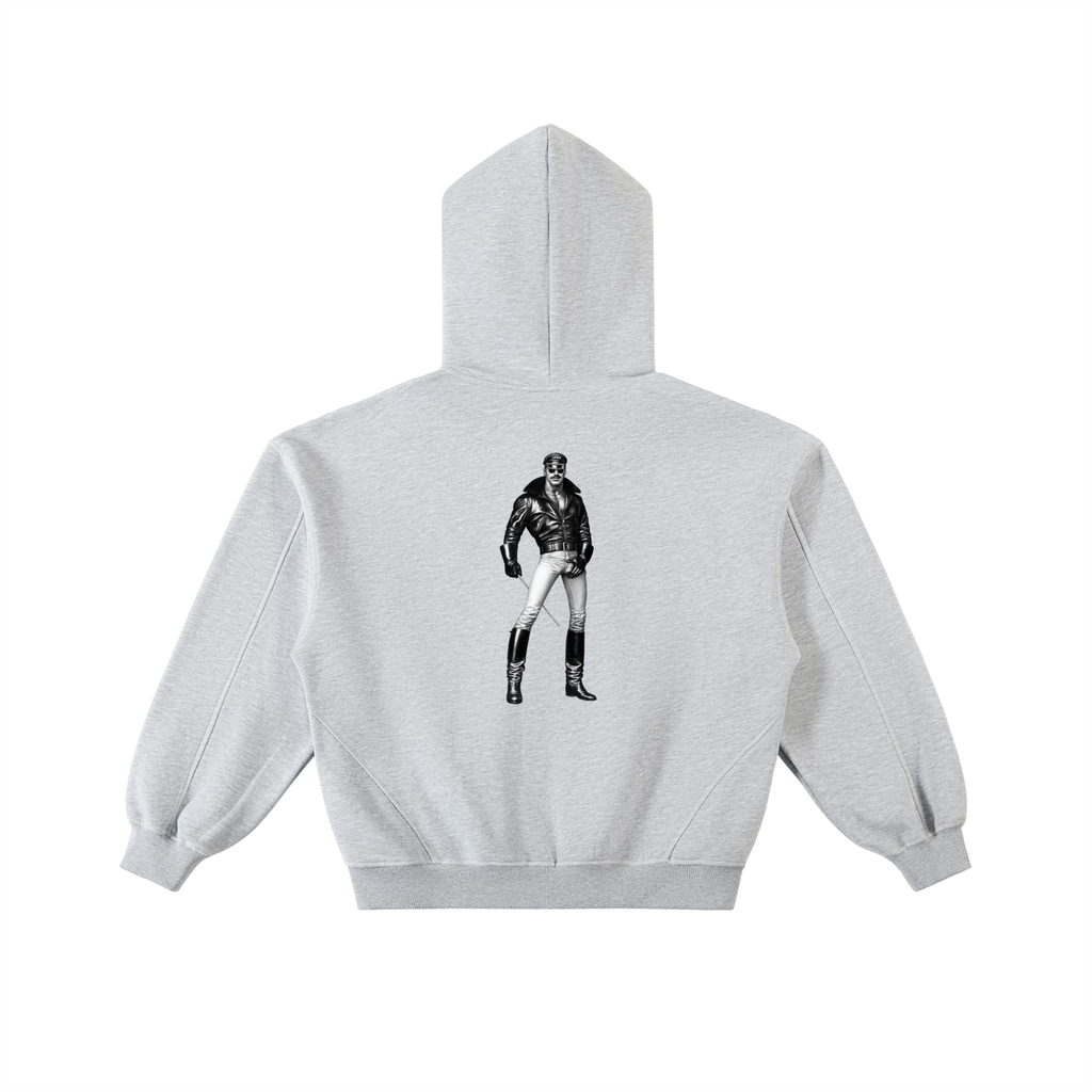 Good BOY X Tom Contrast-Stitched Boxy Zip Hoodie