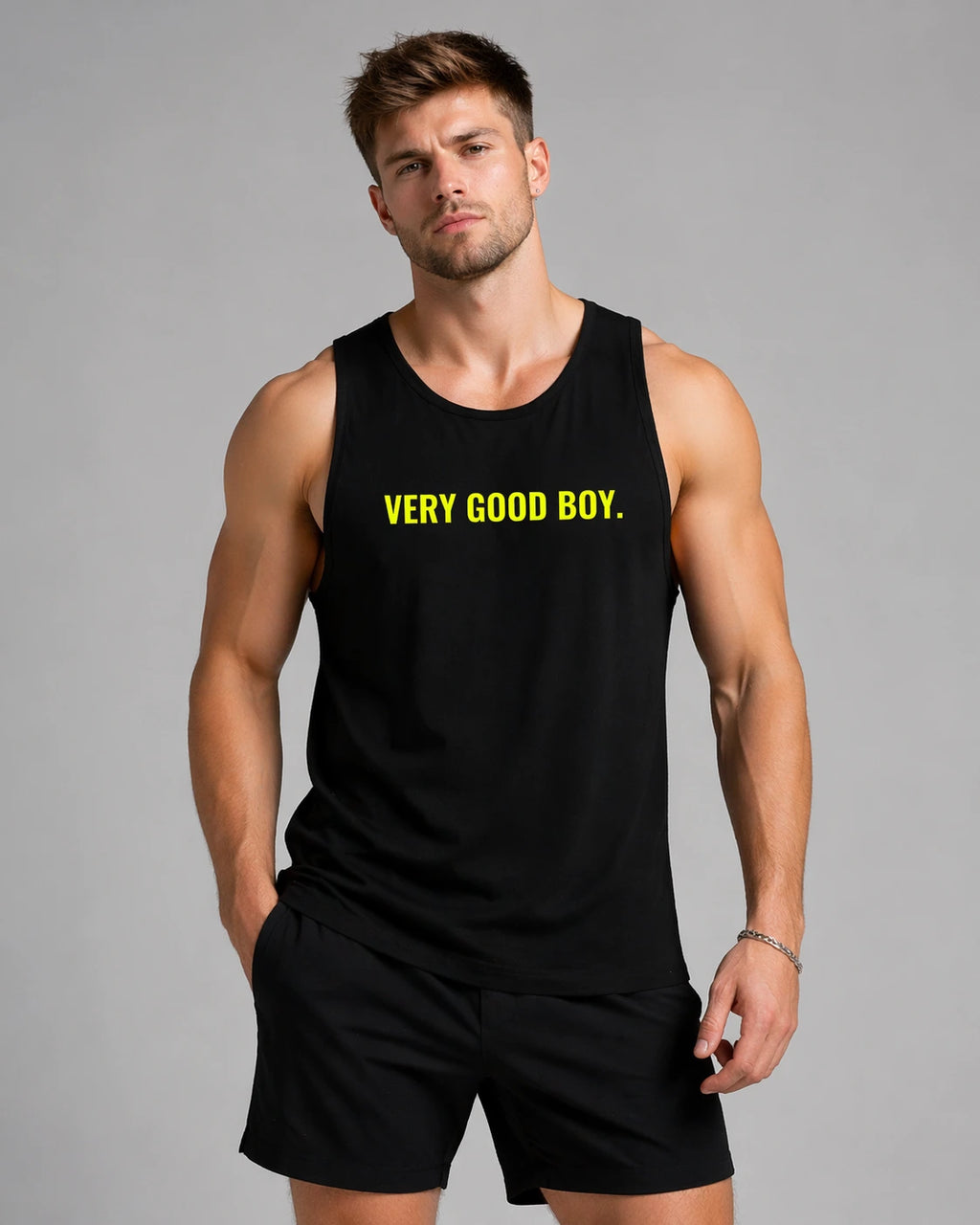 VERY GOOD BOY. X TOM Unisex Loose Tank Top