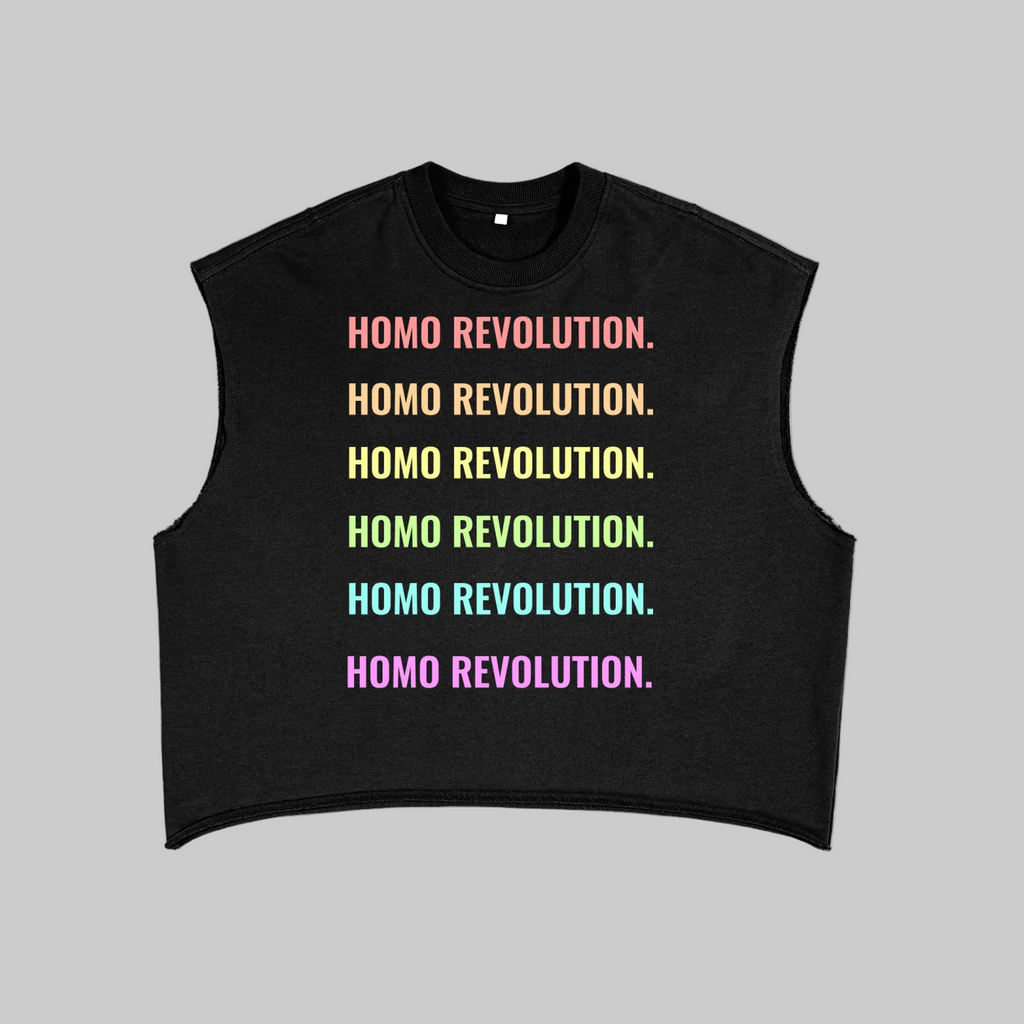 HOMO REVOLUTION X TOM PRIDE Boxy Tank Top | Pride Always | Eve On Steve