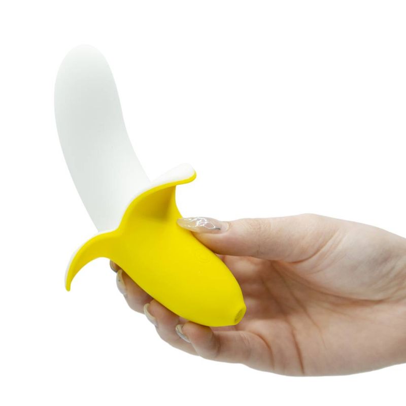 Bms Banana Bliss 13Cm Silicone Slimline Vibrator Massager