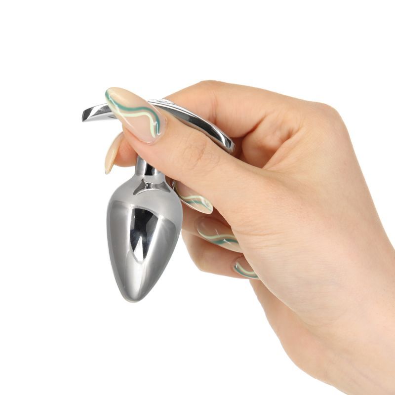 Pillow Talk Sneaky Luxurious Stainless Steel Anal Plug W Swarovski Crystal