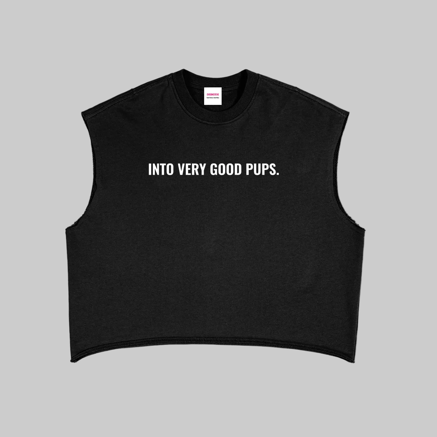 Into Very Good Pups X Tom French Terry Boxy Tank Top