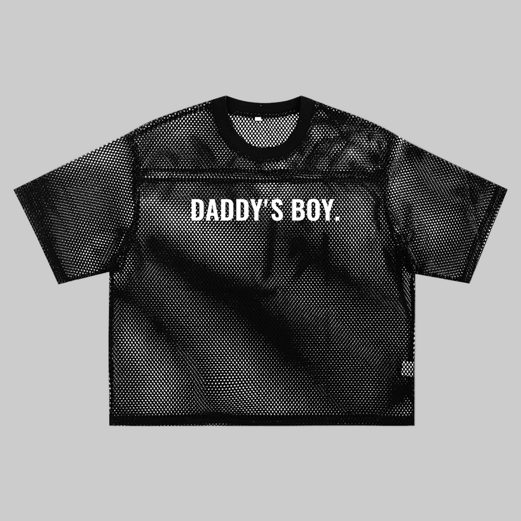 Daddys Boy Mesh See-through Boxy Net T-Shirt