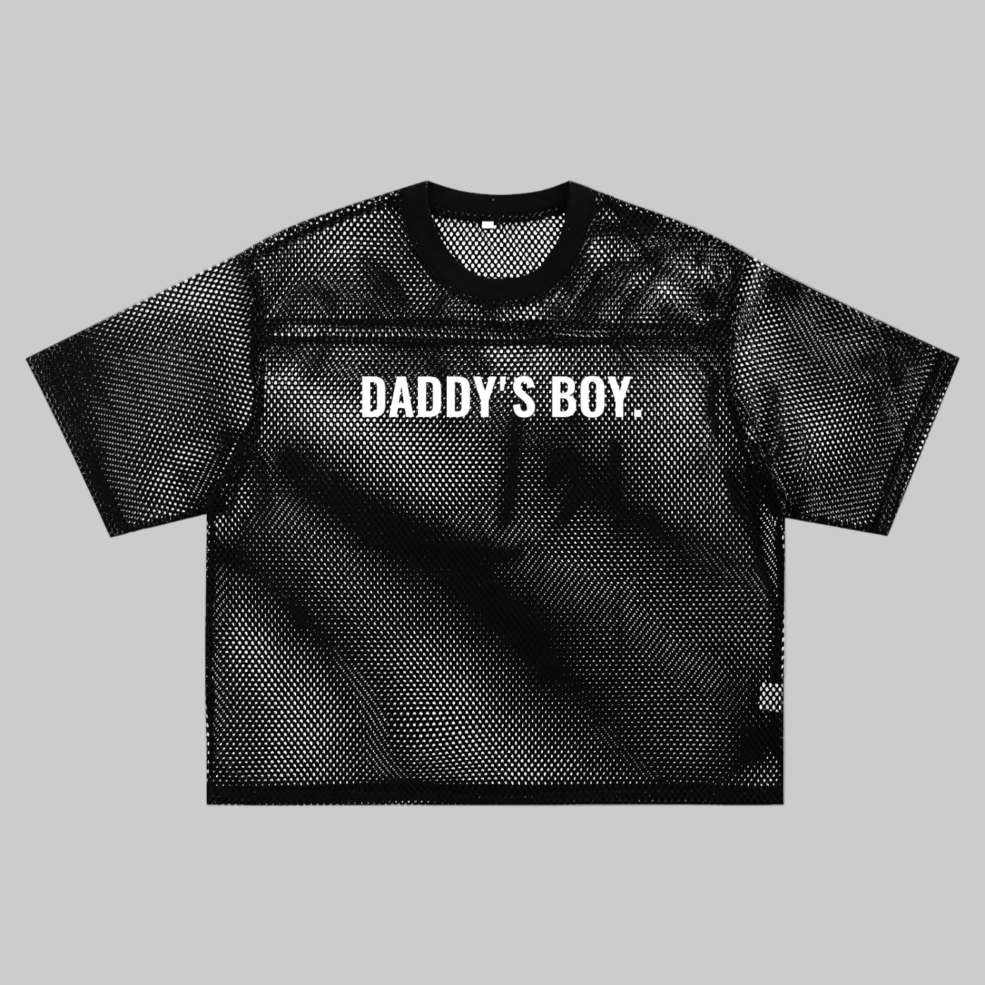 Daddys Boy Mesh See-through Boxy Net T-Shirt