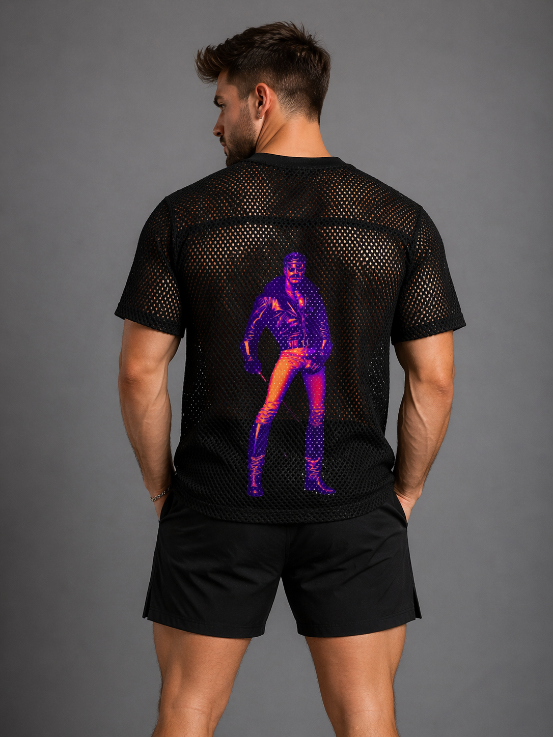 Your Local Cruiser See-through Mesh Boxy Net T-Shirt X Tom