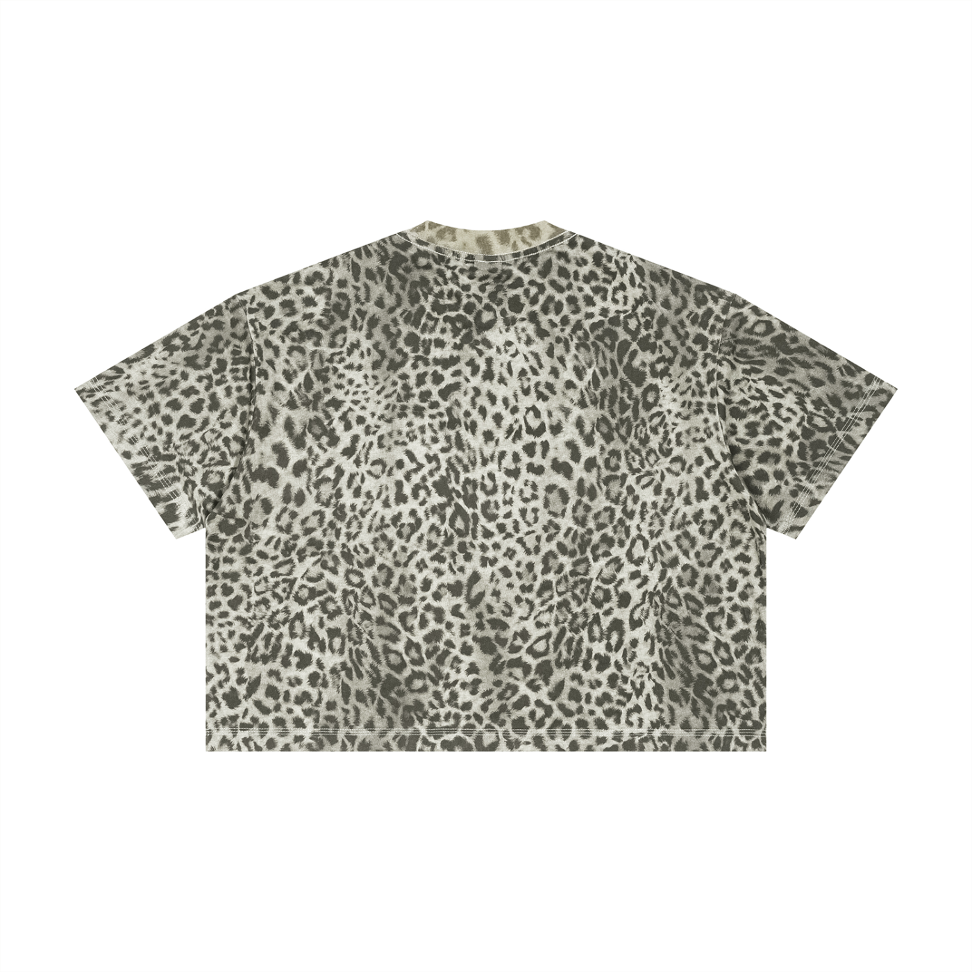Men's Leopard cropped - Basx Boxy T-Shirt Eveonsteve