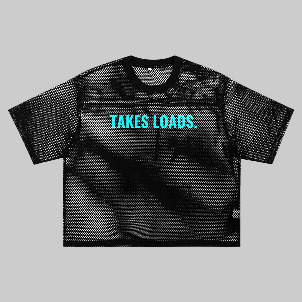 TAKES LOADS X TOM See-through Boxy Net T-Shirt