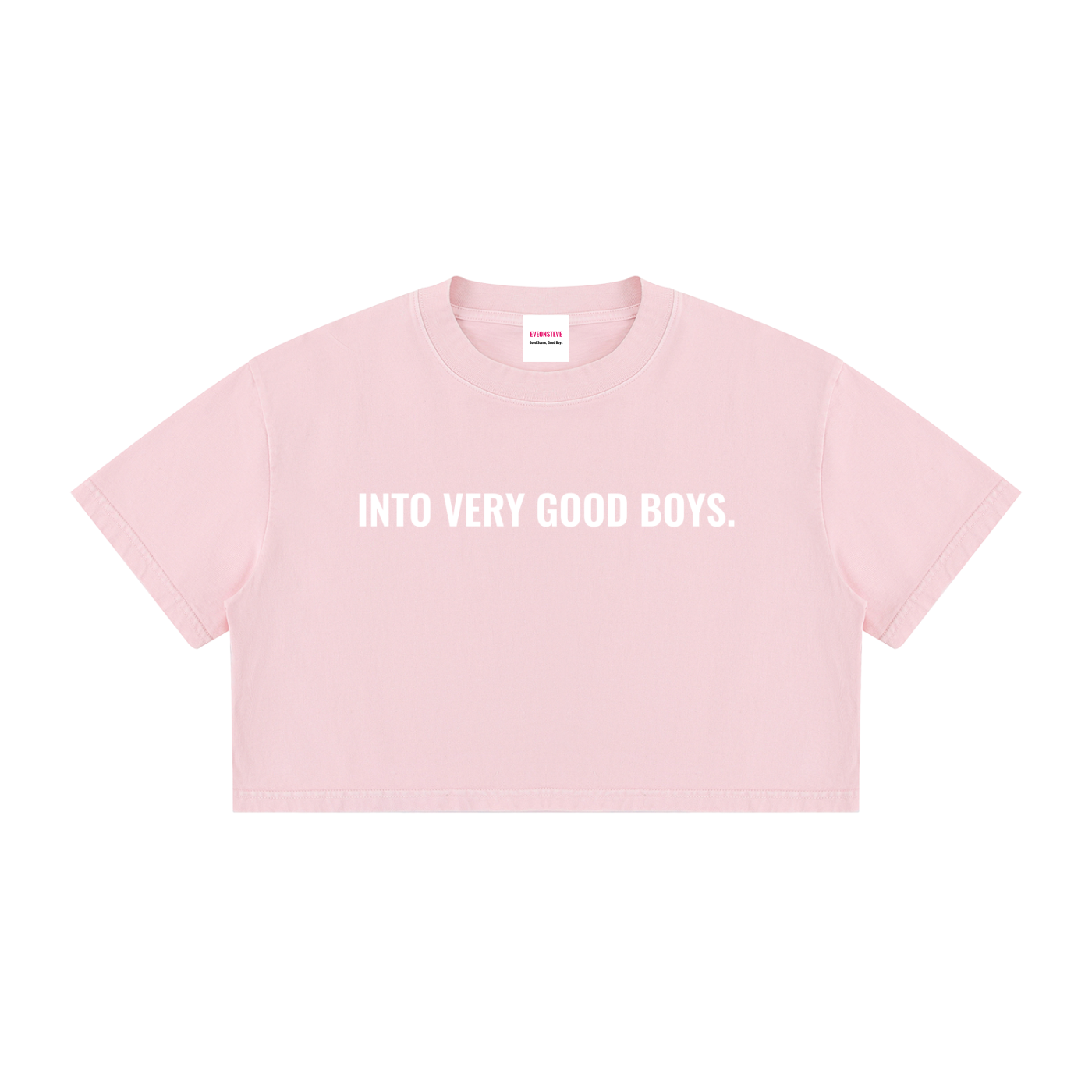 Into Very Good Boys - Men's Mineral Wash Cotton Crop T-Shirt